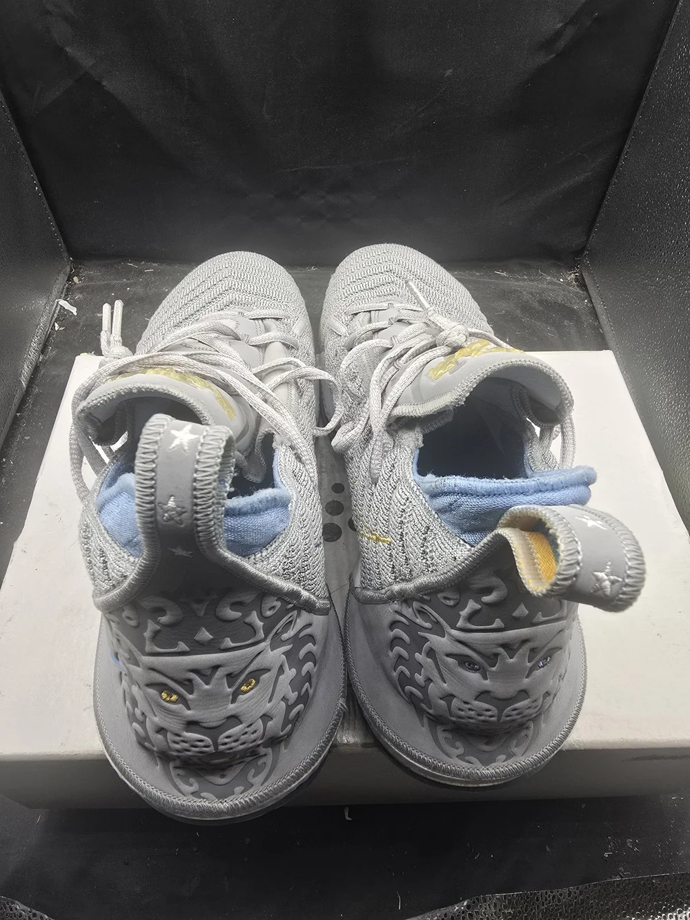 Nike Light Gray‎ Sneakers with Blue Interior